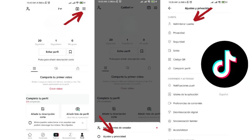 Cómo añadir enlaces en la bio de TikTok