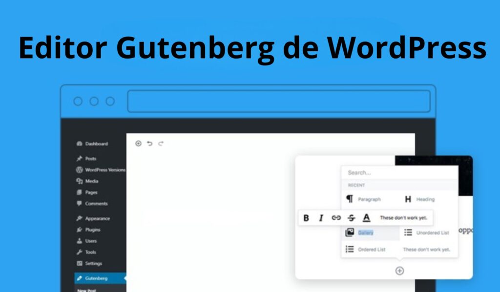 Editor Gutenberg de WordPress