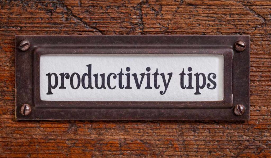 Tips productividad